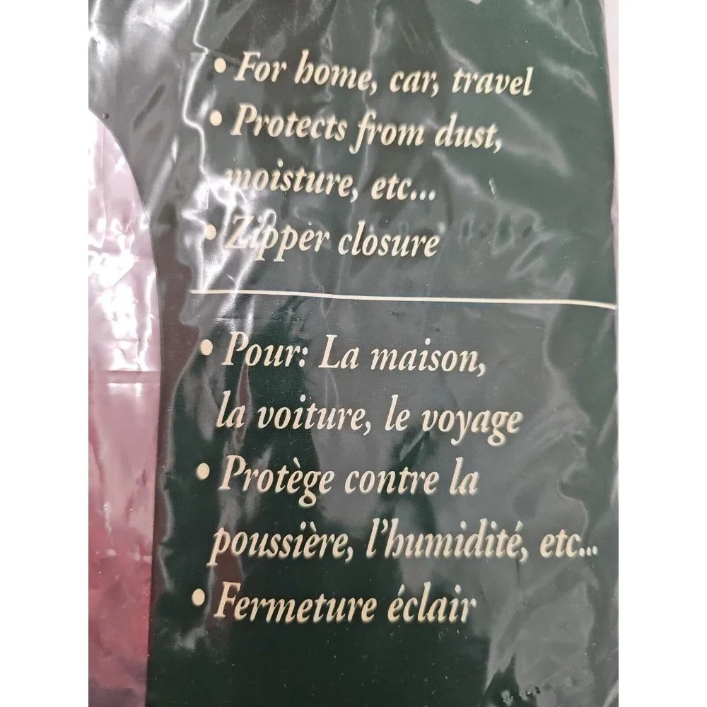 Vintage Coat / Dress Protective Dust Cover with Zip Closure